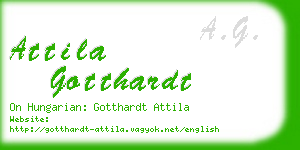 attila gotthardt business card